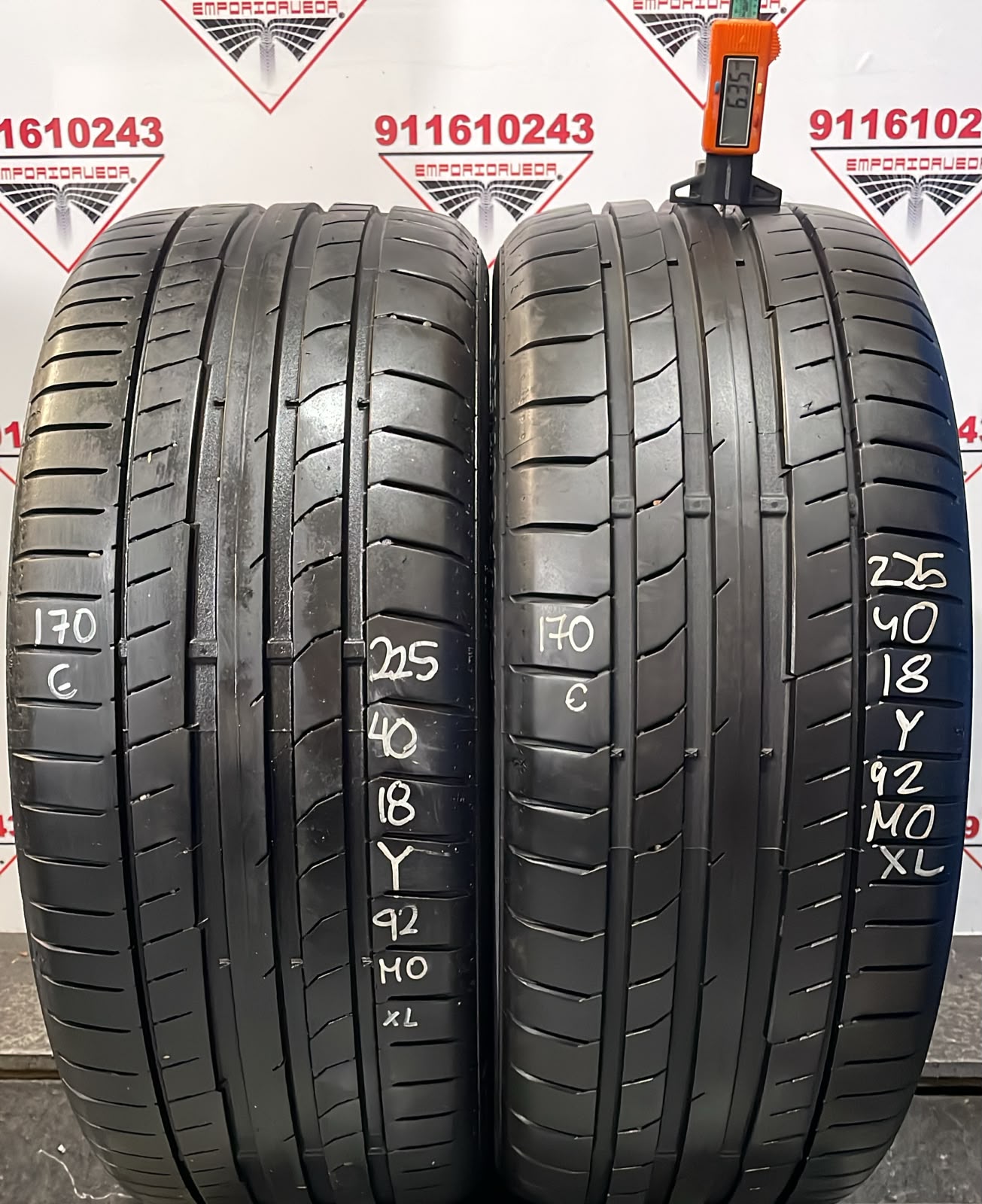CONTINENTAL CONTISPORTCONTACT 5 USADO  225/40 R18 92 Y